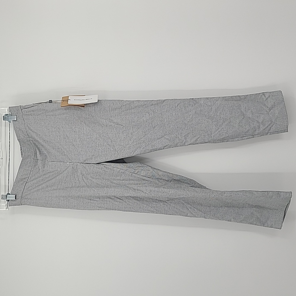 NWT Carolina Belle Montreal gray plaid slacks size 8